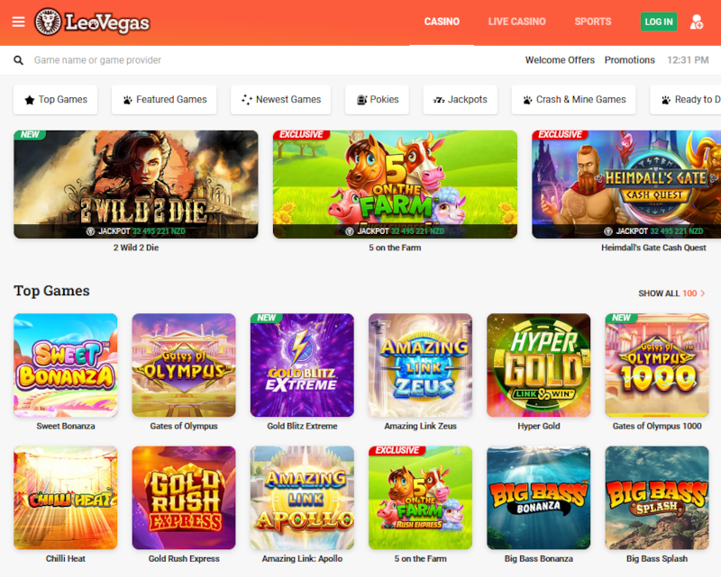 LeoVegas-casino-top-games